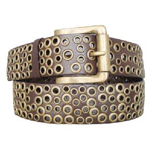 Eyelets Style Lady′s Fashion PU Belt (KY1575)